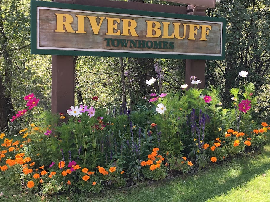 Situated on Bluff by the river, overlooking the town