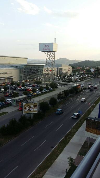 A view from our balcony - Shopping mall Delta City