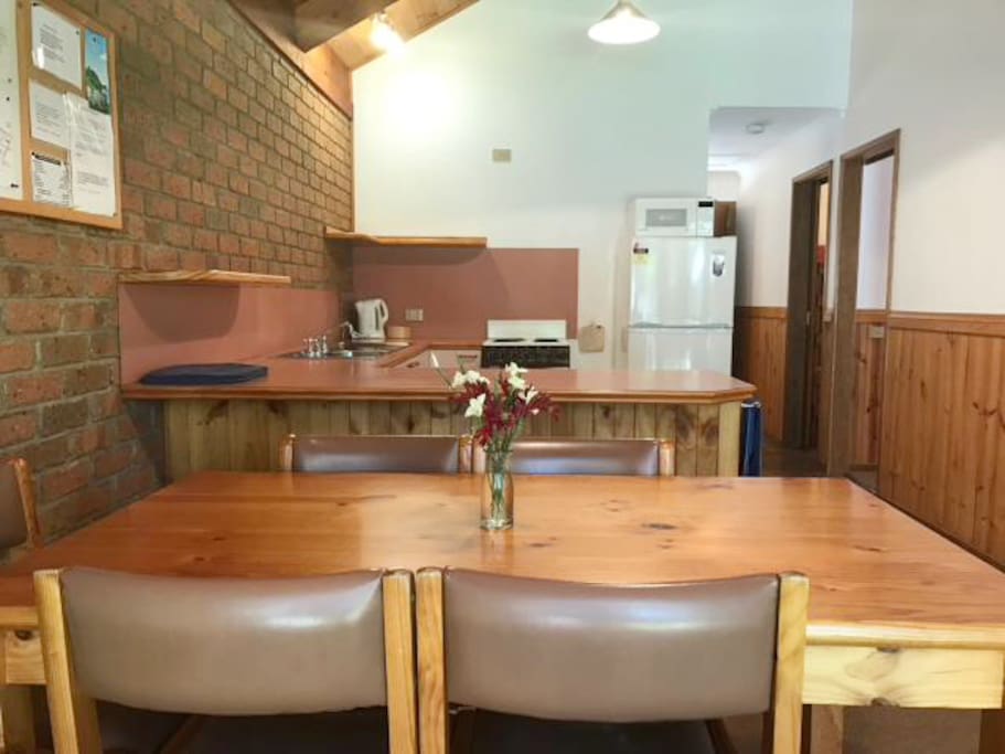 Kitchen and dining area