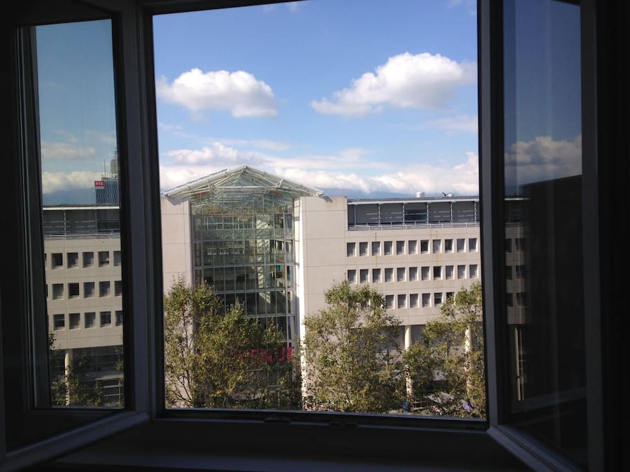 View from bedroom window - Univ of Geneva (UNIGE)