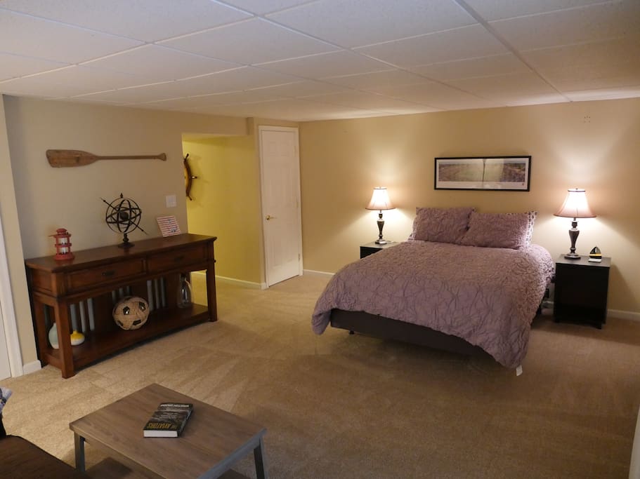Bedroom #4 - Private basement suite with attached full bathroom.