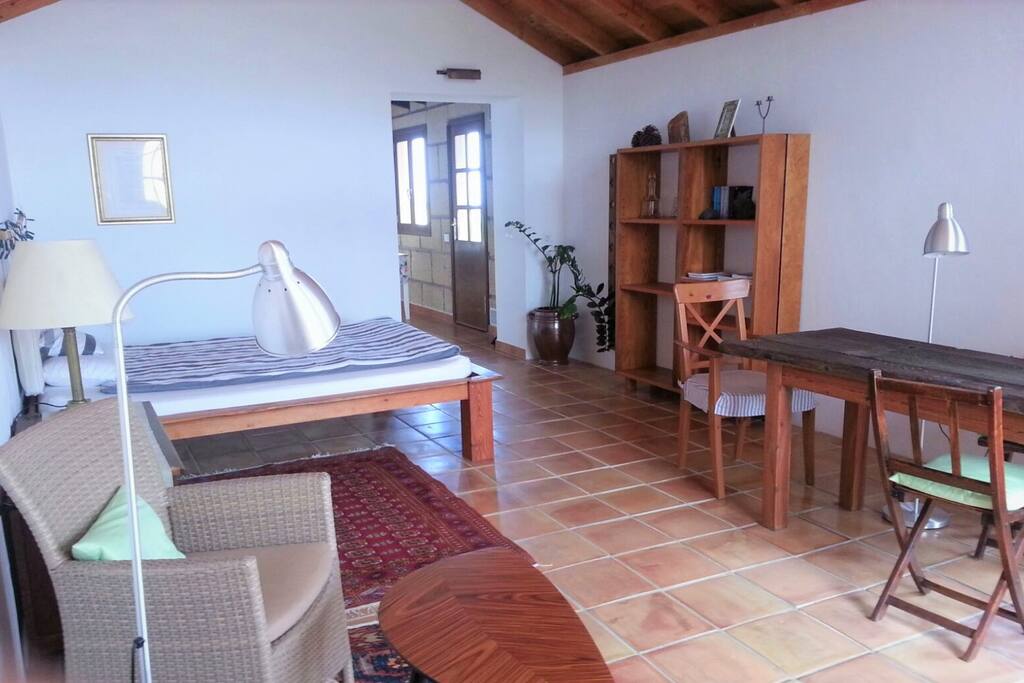 Großzügiges Wohn-und Schlafzimmer