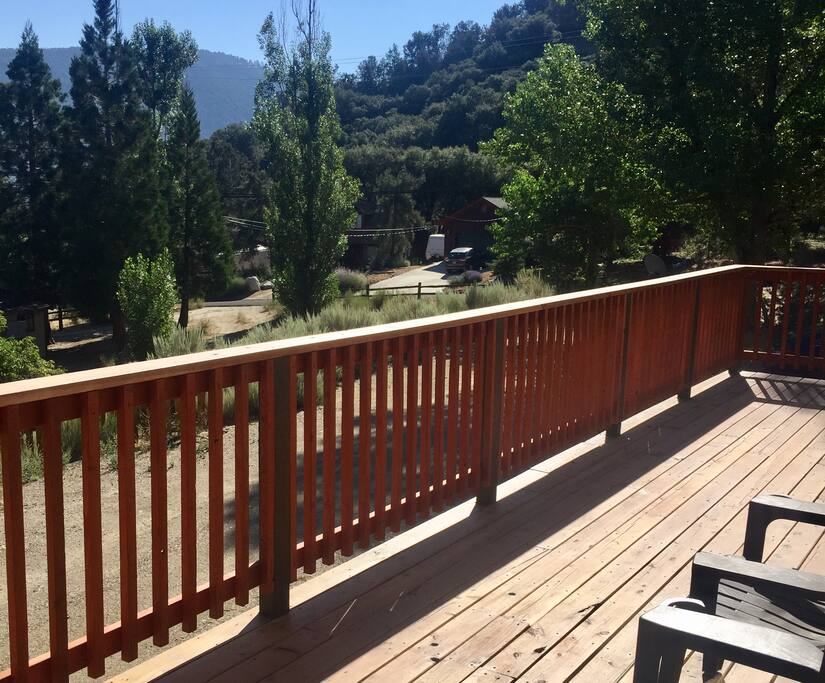 Back deck with a view
