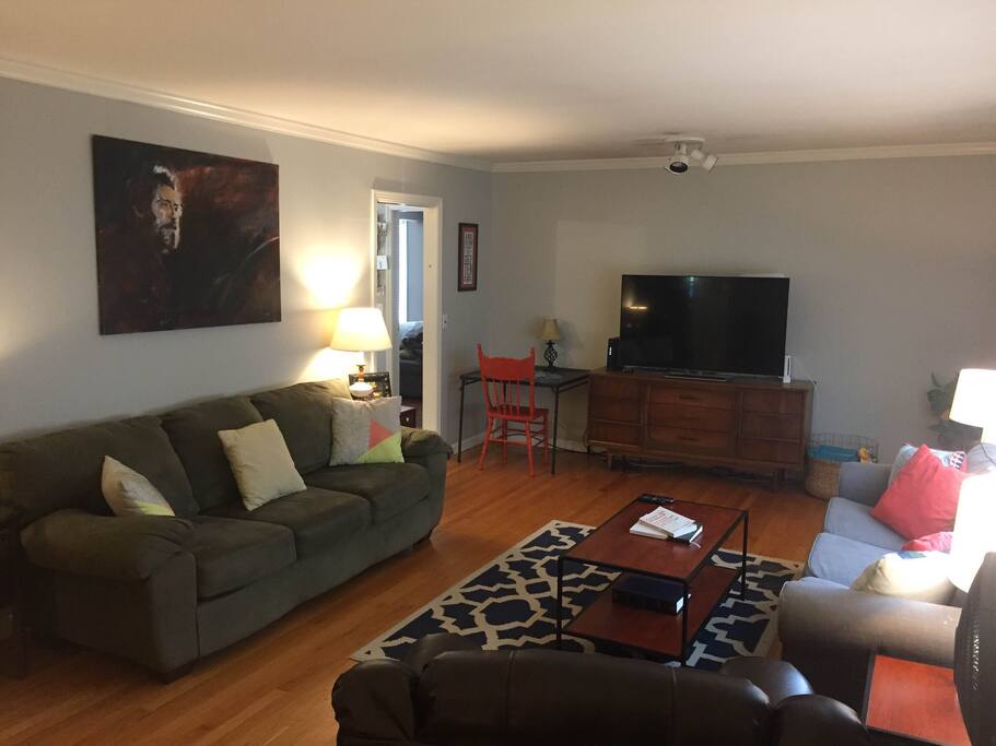 Smart TV with Netflix and basic cable. No premium cable.
