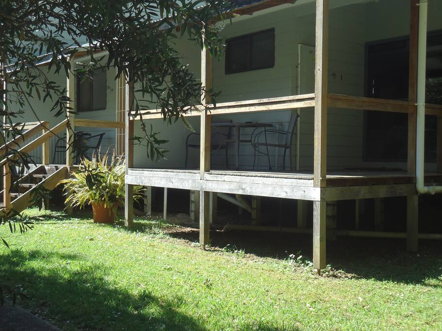 Both rooms have their own private undercover deck.