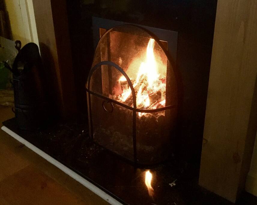 Curl up by our open fire