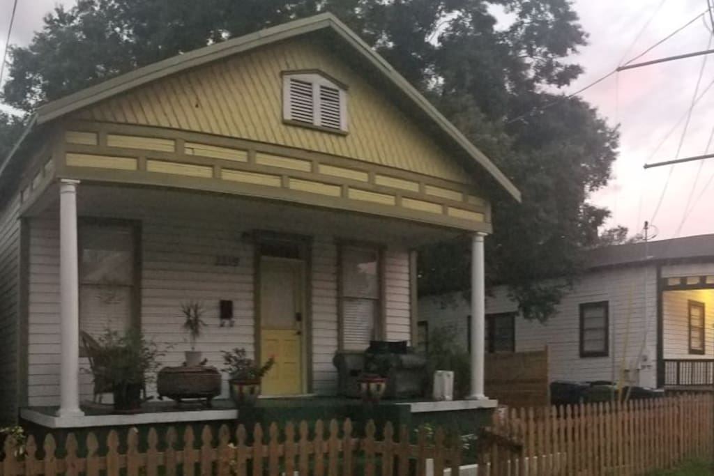 Front porch of the historic casita