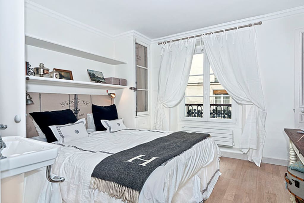 Bedroom with street view