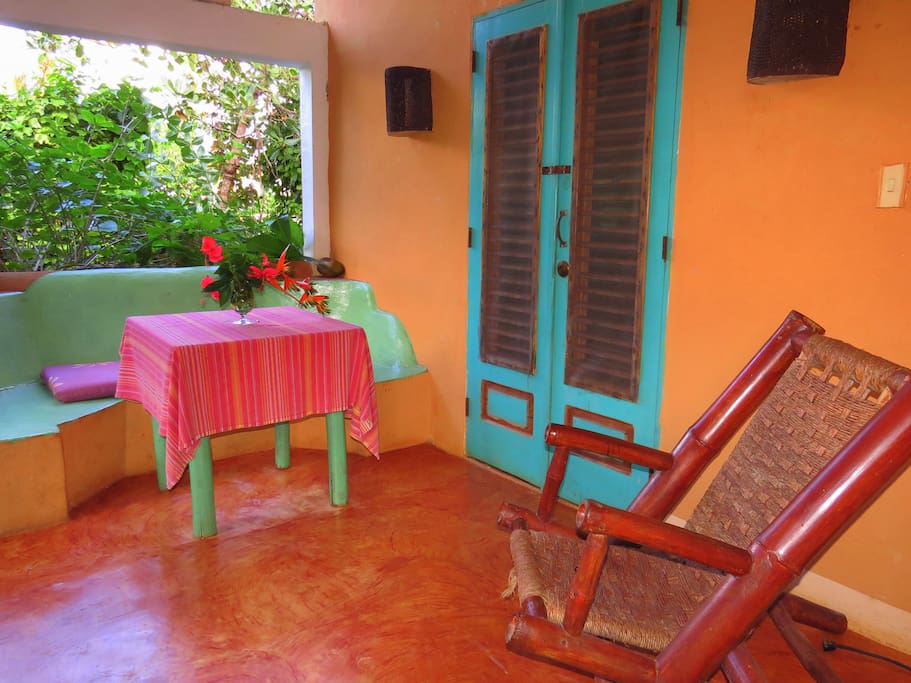 Patio and entrance