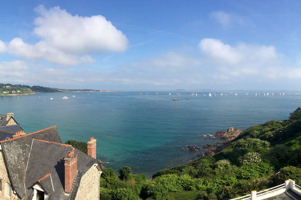 vue du balcon à marée haute