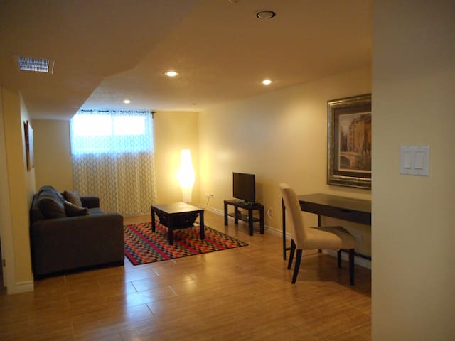 Inviting apartment with private entrance & parking