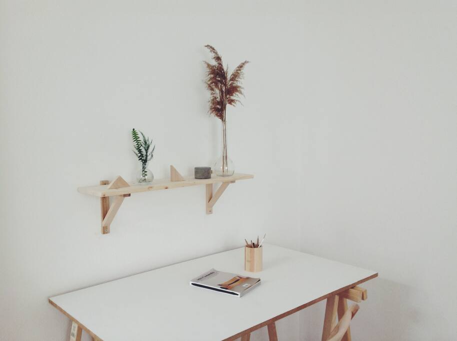 Workspace in the second bedroom