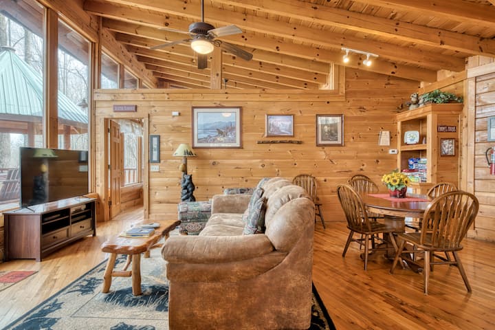 Pet Friendly Cabin With Hot Tub Fireplace And Pool Access Houses For Rent In Sevierville Tennessee United States