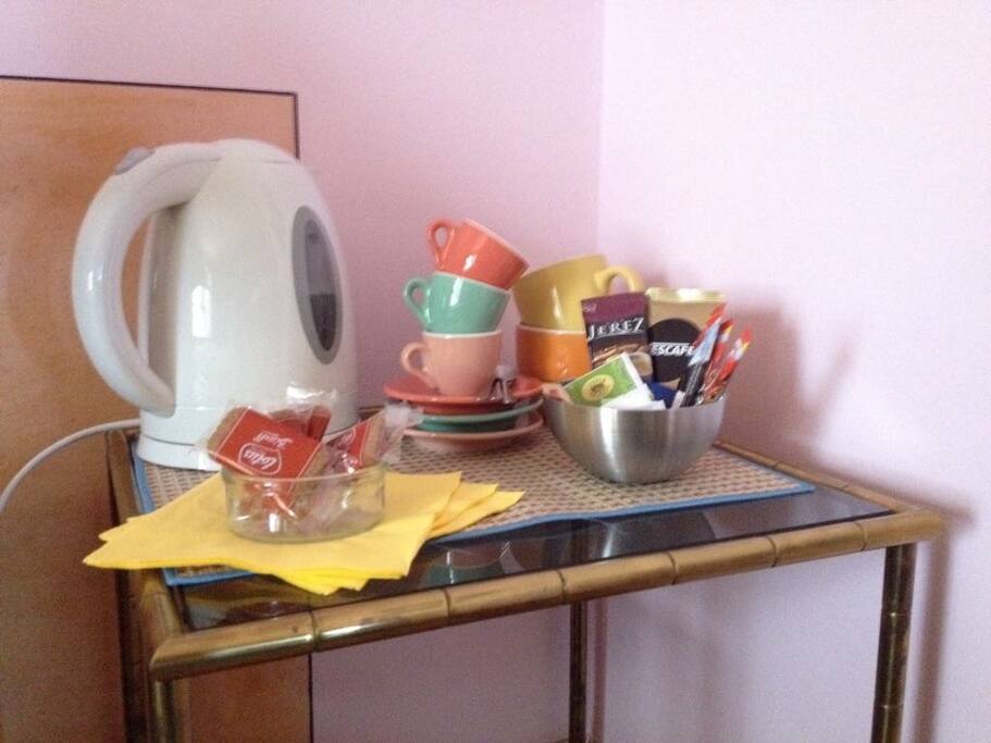 Colazione di cortesia nelle camere