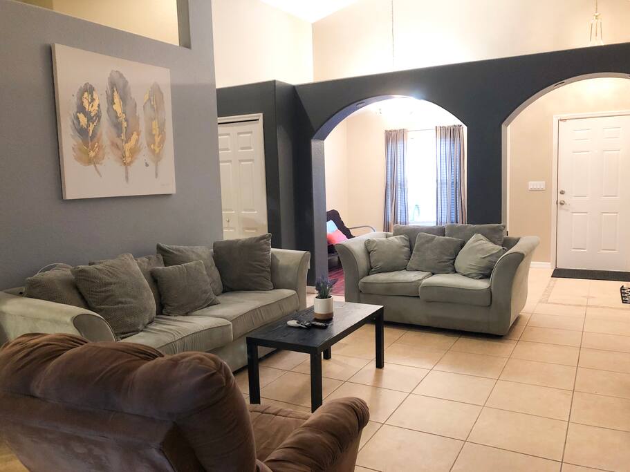 Cozy living room perfect for hanging out or watching a movie.