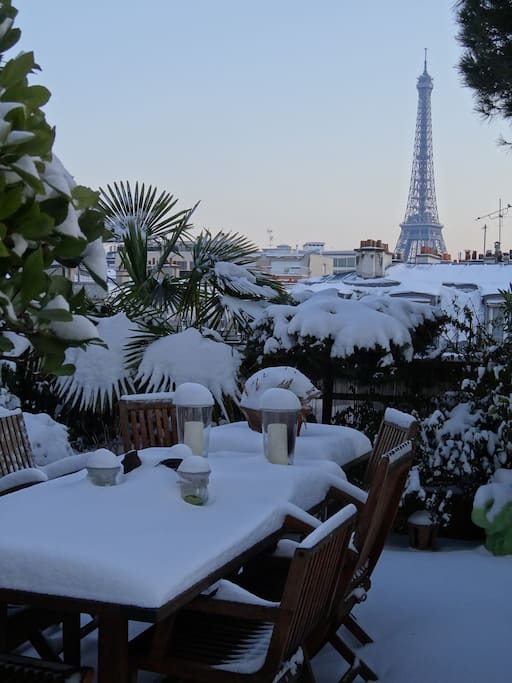 Winter on the terrace.
