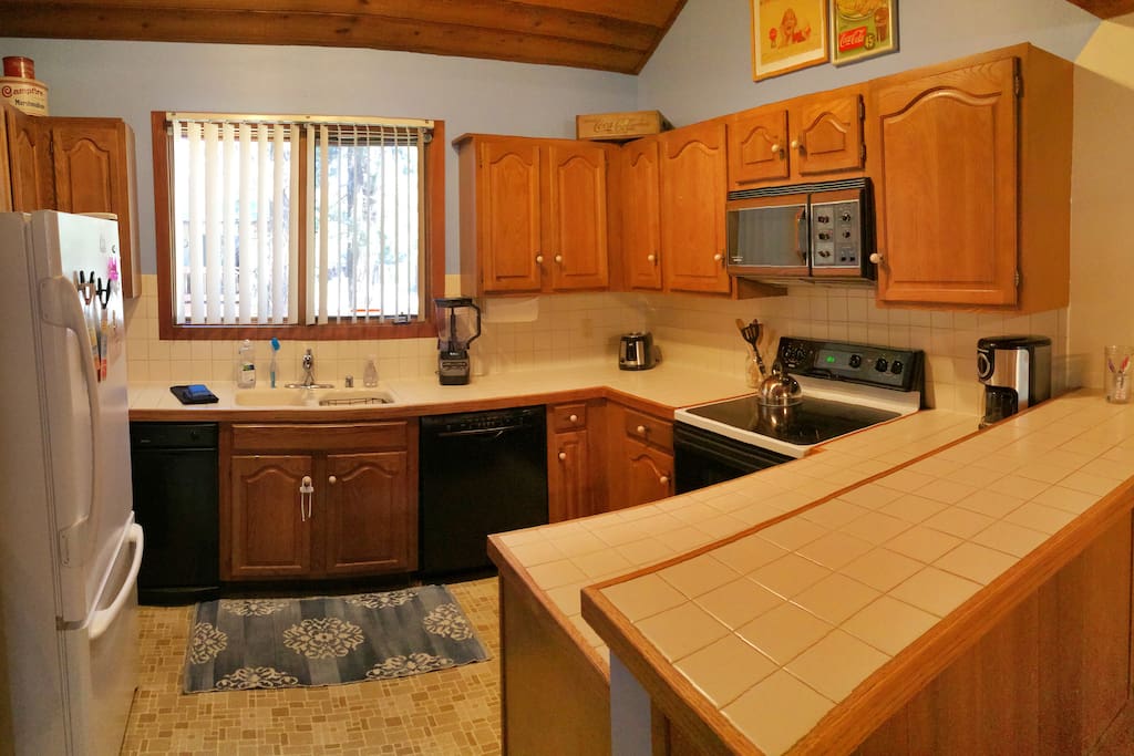 Kitchen, shared with other guests.