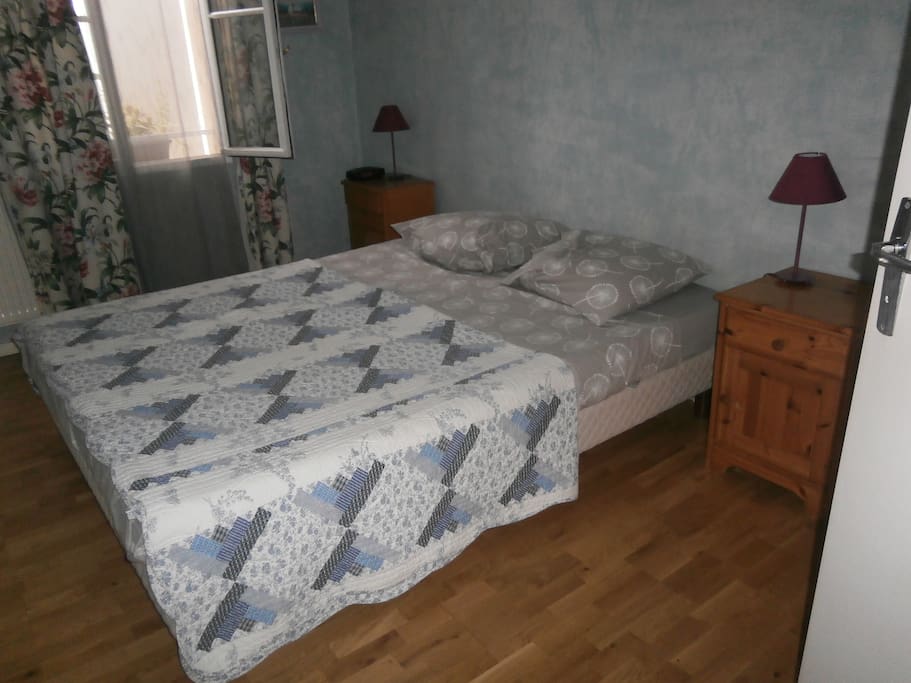Spacious Master bedroom with queen size bed