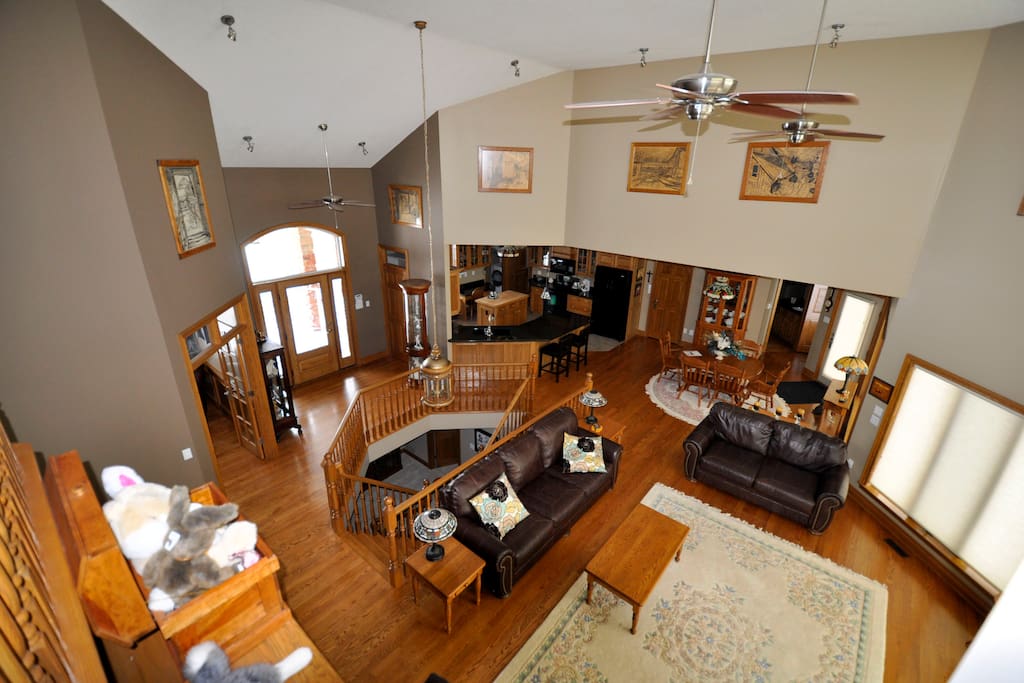 Aerial view from upper sitting area