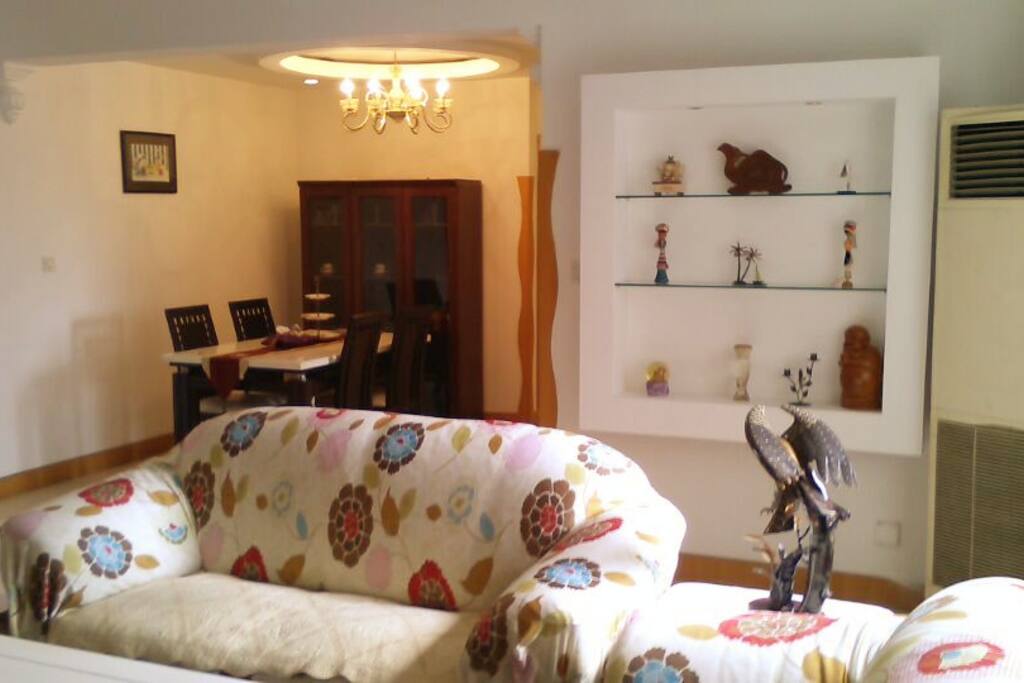客厅和餐厅(living room,Wohnzimmer)