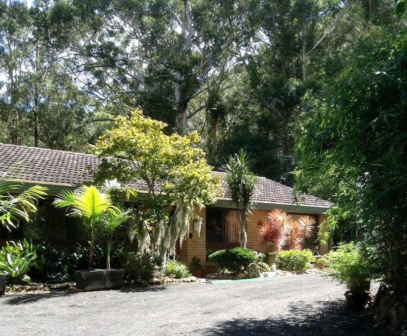Front of property,set back from the road in secluded setting