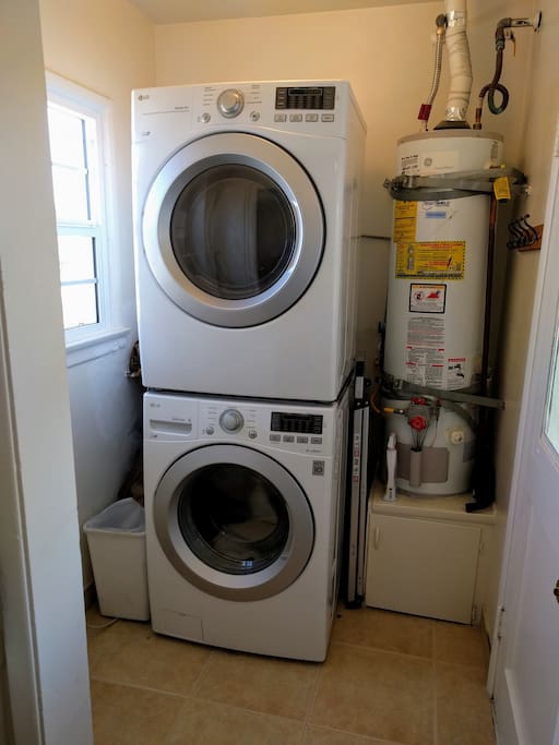 New washer and dryer