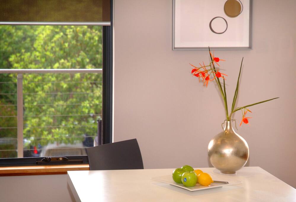 Open plan living with light filled space