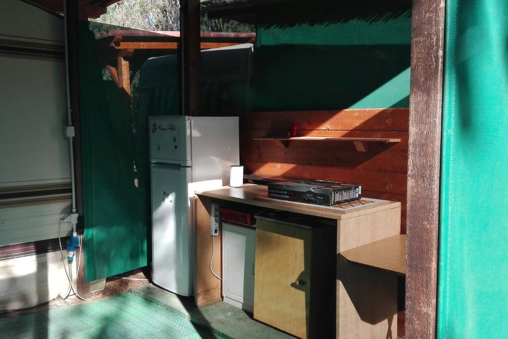 veranda and open kitchen
