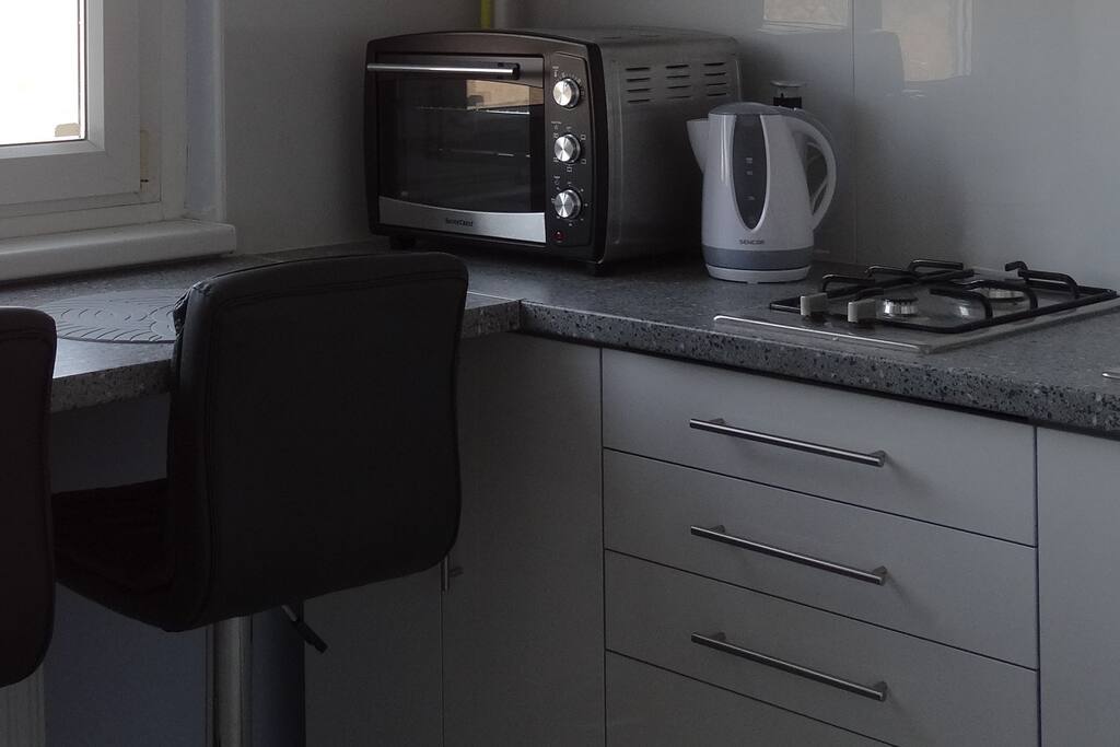 The kitchen.