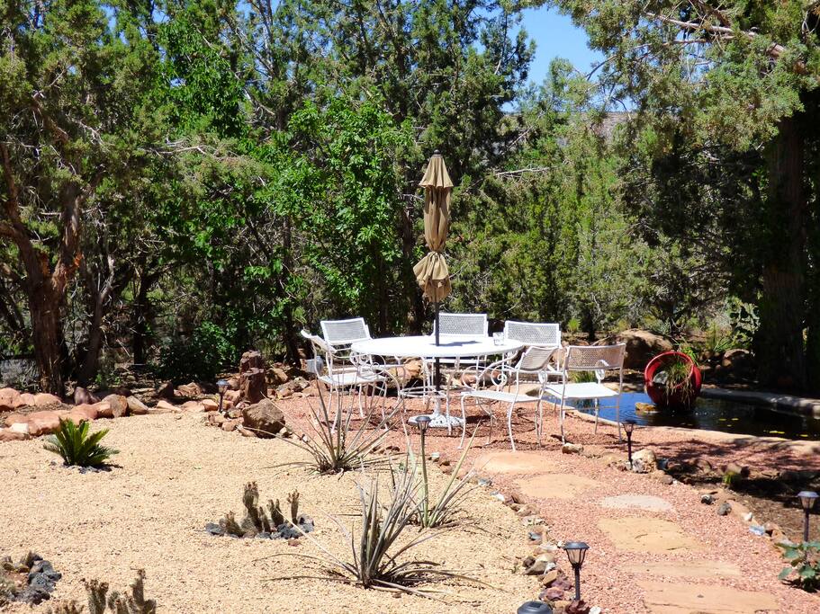 Front near the fish pond