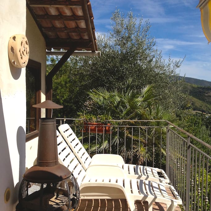 Sunchairs on the balcony