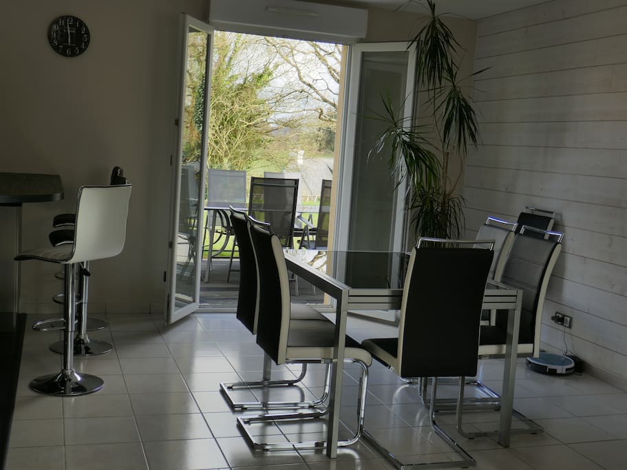 Salon et accès terrasse