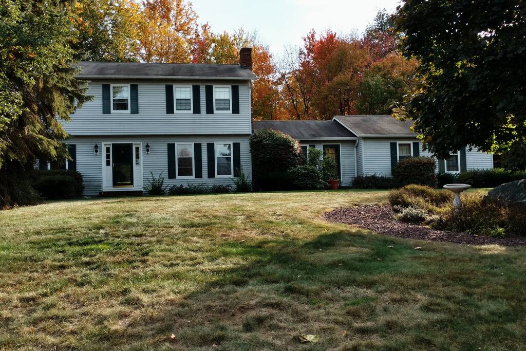 Front of house, apartment is on the right.