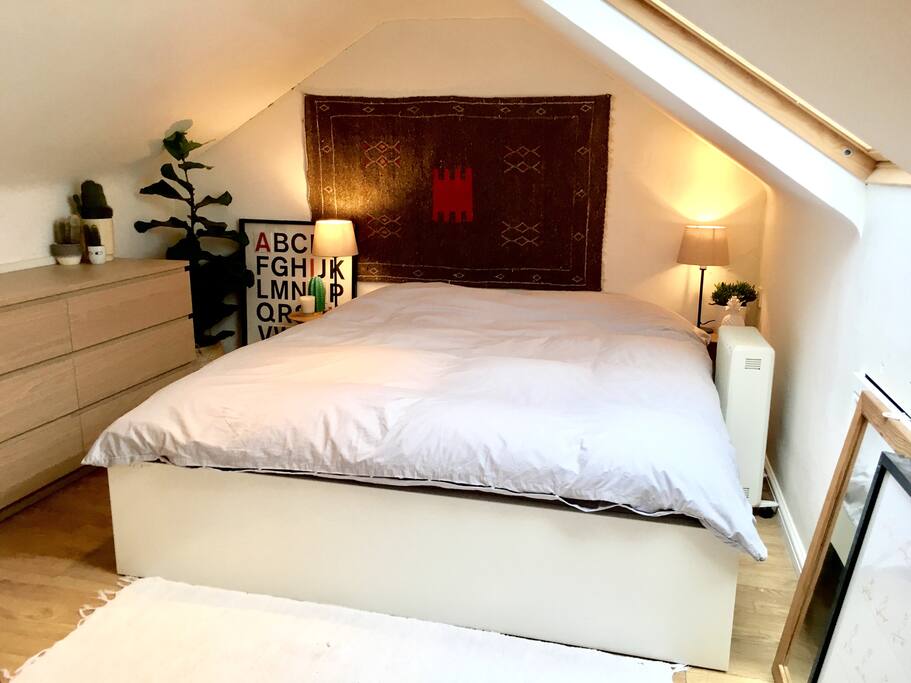 Loft bedroom storage view