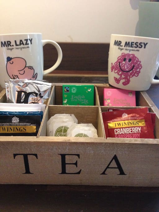A selection of teas available