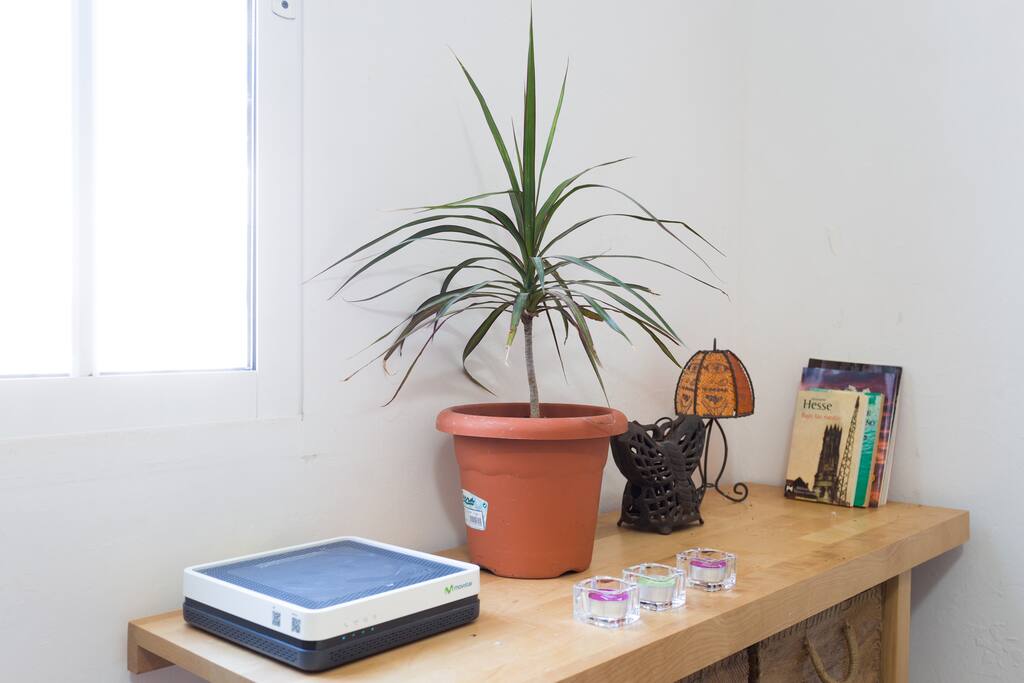 Habitación con fibra optica .