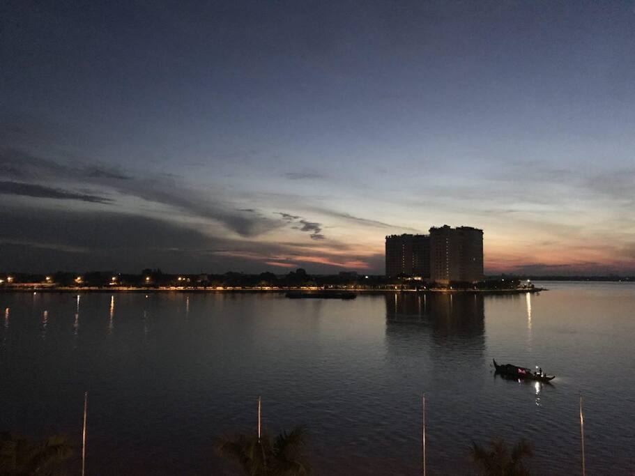 Good morning from Panorama Mekong Hostel. (Dawn)