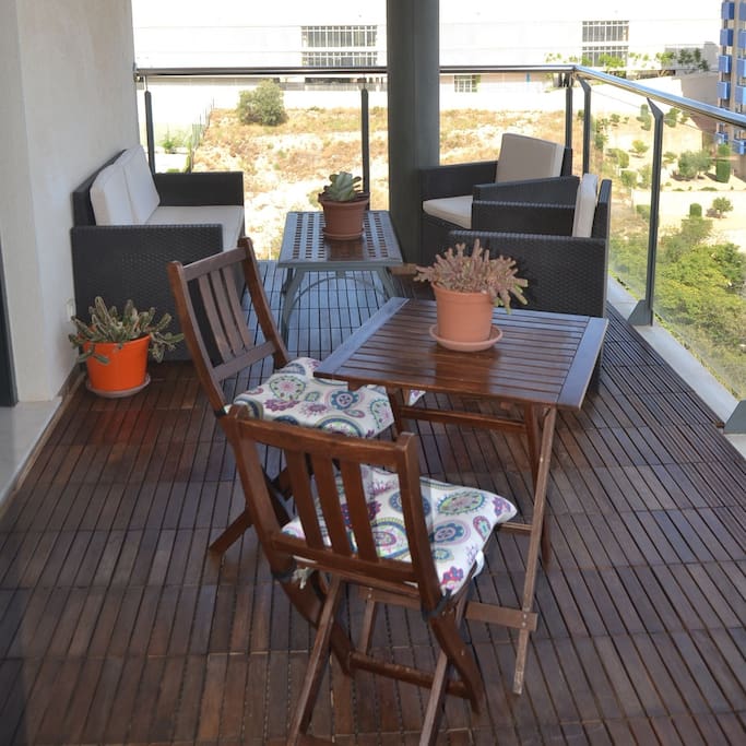 Terraza con vistas al mar
