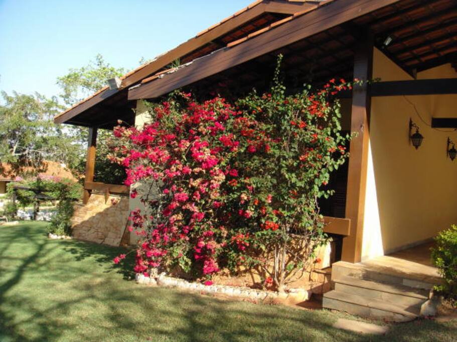 Casa sede onde ficarão hospedados.