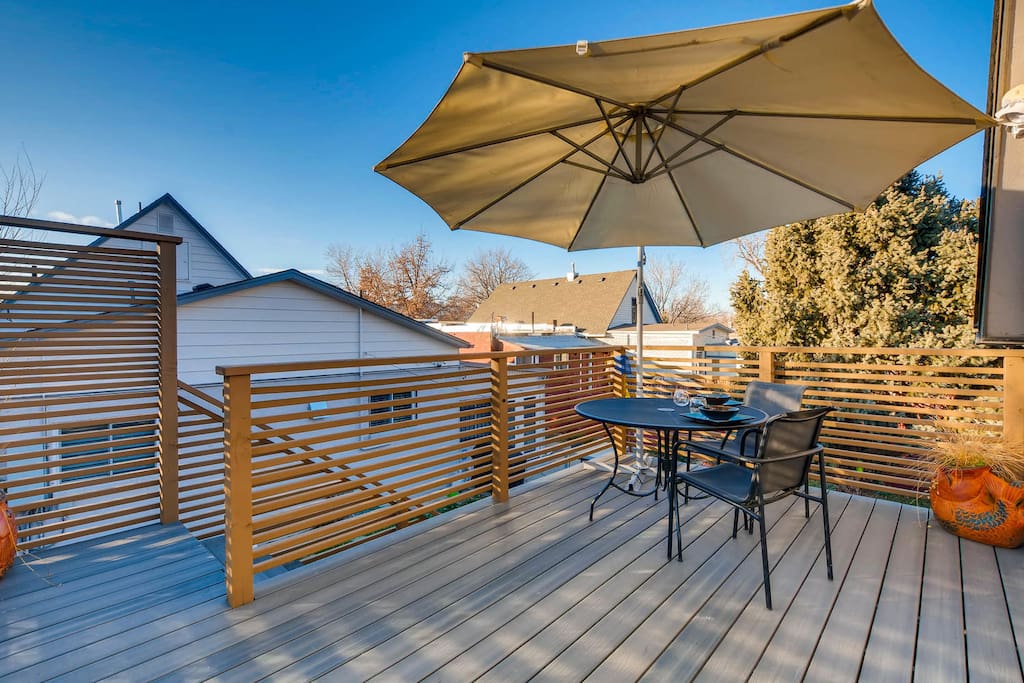 Enjoy outdoor space on private deck