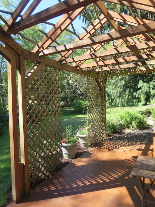 The private patio