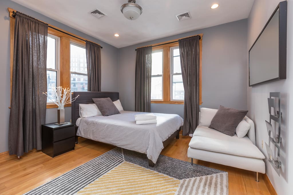 Bedroom one is spacious and elegantly decorated
