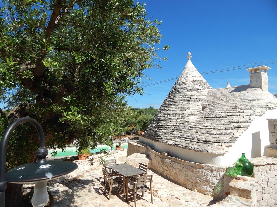 trulli con piscina uso esclusivo