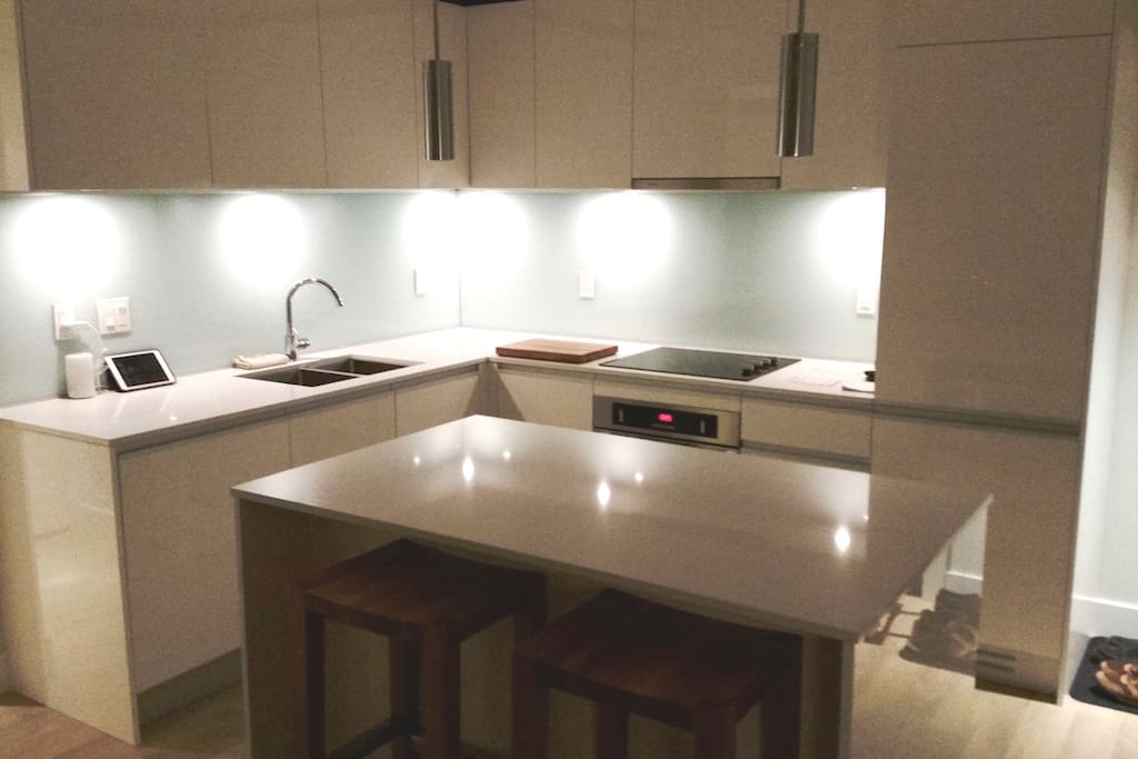 Kitchen with Italian cabinetry
