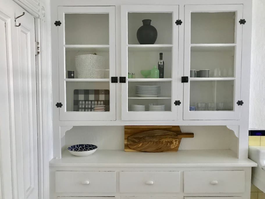 Original built-in cupboards in the kitchen