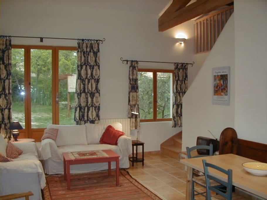 Double height spacious living room