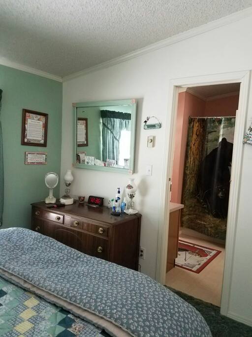 master bedroom looking into bath