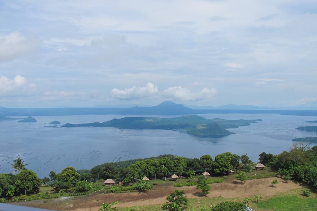 View of Taal Volcano & Lake from the balcony