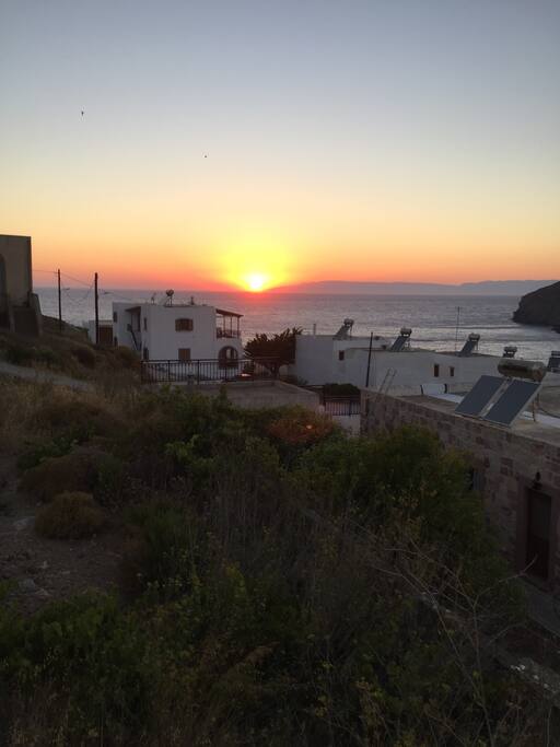 Sunset view from balcony