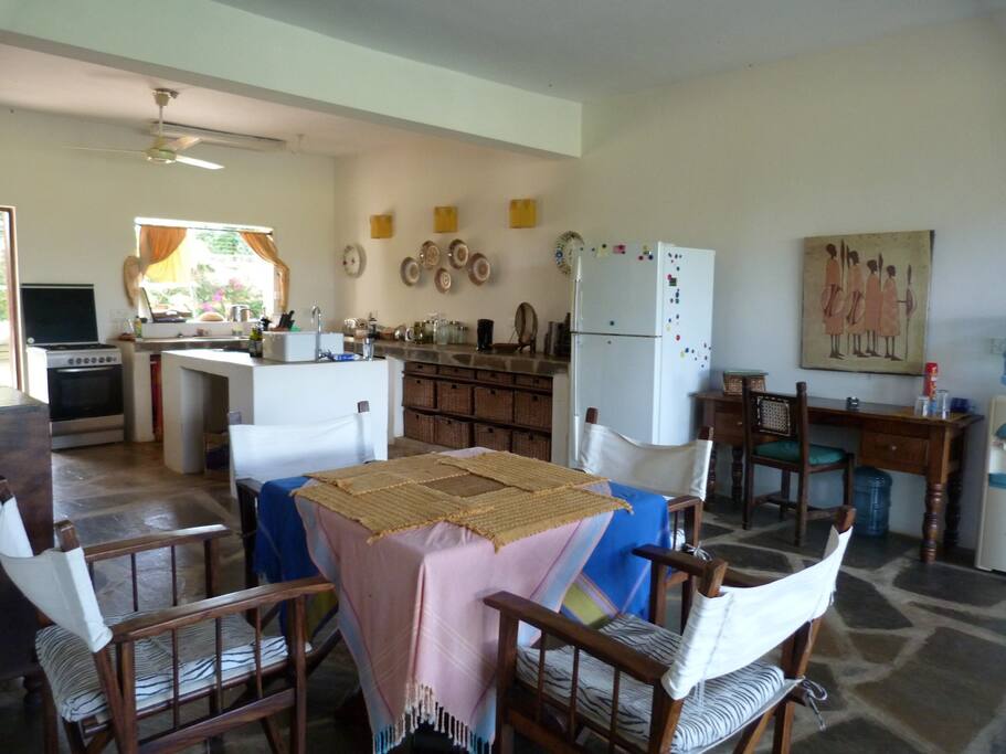 Cuisine en open space.